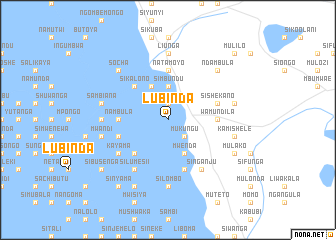 map of Lubinda