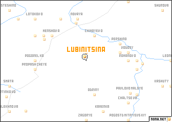 map of Lubinitsina