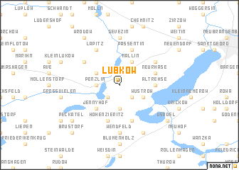 map of Lübkow