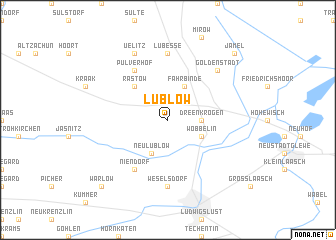 map of Lüblow