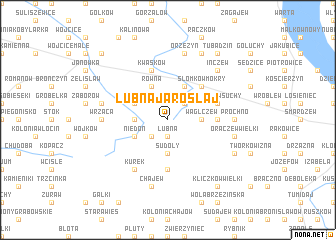 map of Łubna Jarosłaj