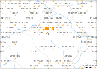 map of Lubná