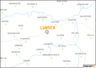 map of Lubnica