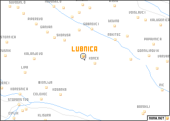 map of Lubnica