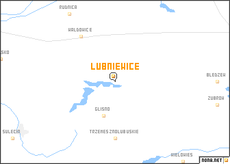 map of Lubniewice