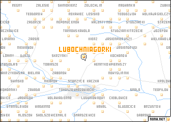 map of Lubochnia Górki