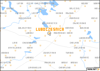 map of Lubocześnica