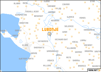 map of Lubonjë