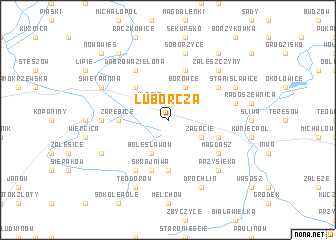 map of Luborcza