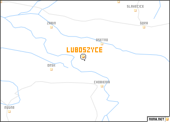 map of Luboszyce