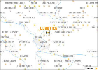 map of Ľubotice