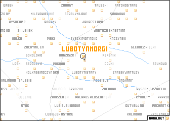 map of Lubotyń Morgi