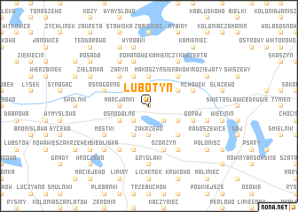map of Lubotyń
