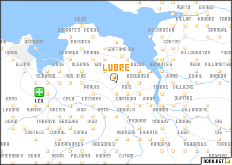 map of Lubre