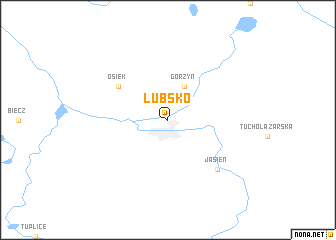 map of Lubsko