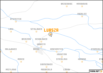 map of Lubsza