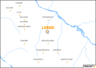 map of Lubudi