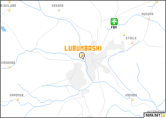 map of Lubumbashi