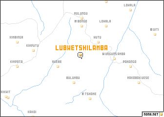 map of Lubwetshi-Lamba