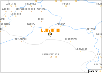 map of Lubyaniki