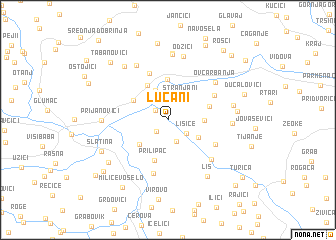 map of Lučani