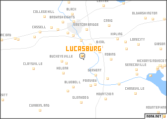 map of Lucasburg