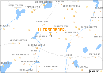 map of Lucas Corner