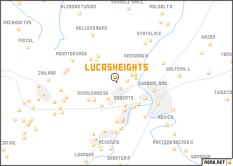 map of Lucas Heights