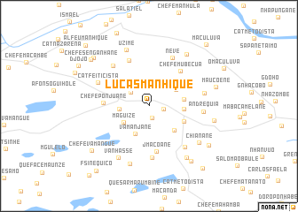 map of Lucas Manhique