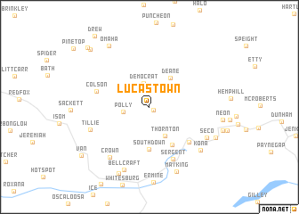 map of Lucastown