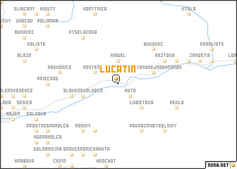 map of Lučatín