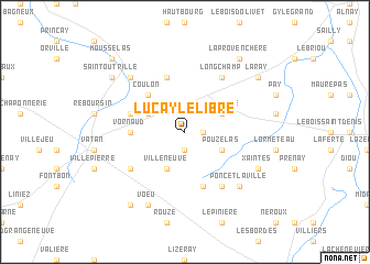 map of Luçay-le-Libre