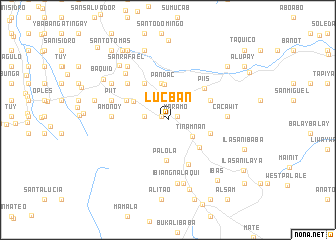 map of Lucban