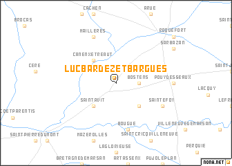 map of Lucbardez-et-Bargues