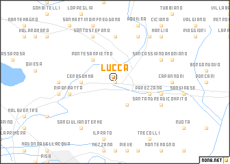 map of Lucca