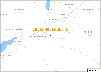 map of Lucena del Puerto