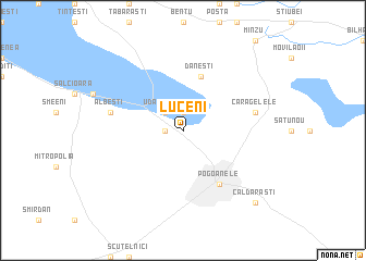 map of Luceni