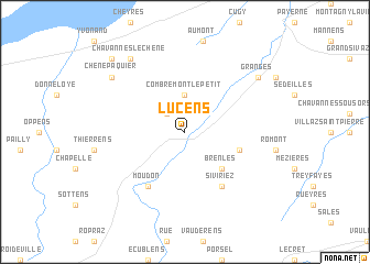 map of Lucens