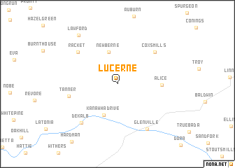 map of Lucerne