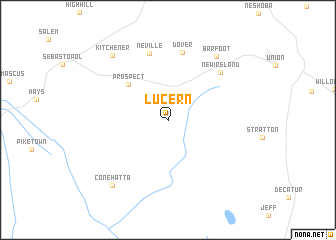 map of Lucern