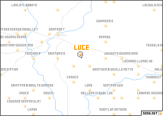 map of Lucé