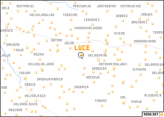 map of Luče