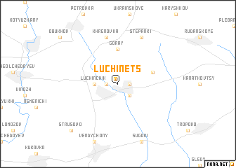 map of Luchinets