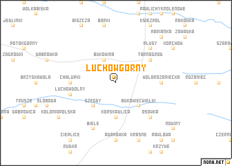 map of Luchów Górny