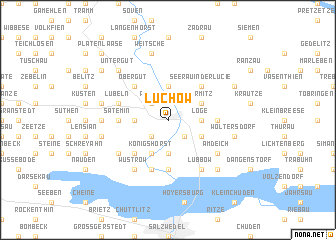 map of Lüchow