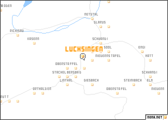 map of Luchsingen