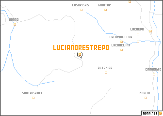 map of Luciano Restrepo