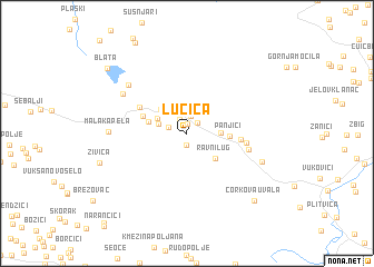 map of Lučića