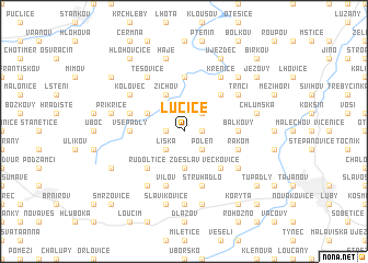 map of Lučice