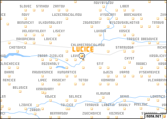 map of Lučice